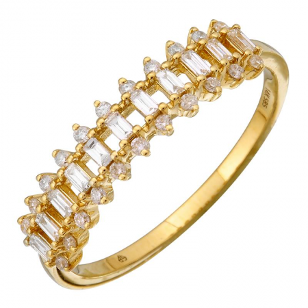 14K Yellow Gold Diamond Ring