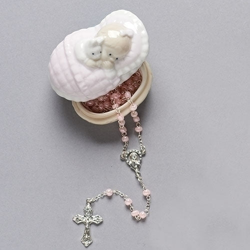 Baby Girl Rosary with Box
