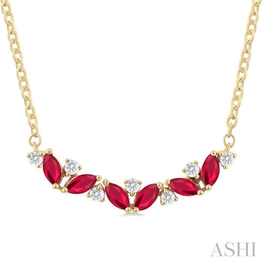 Ruby & Diamond Necklace