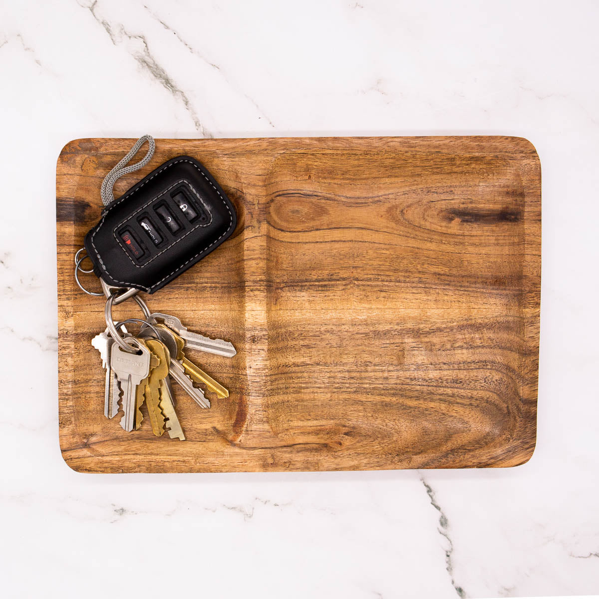 Handcrafted Valet Tray from Mahogany. Stylish Handmade Wooden Tray. 9