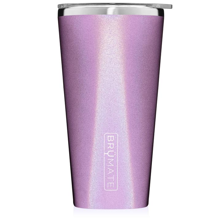 BruMate Imperial Pint Metallic Pink Leakproof Lid 20 oz Insulated Cup  Tumbler
