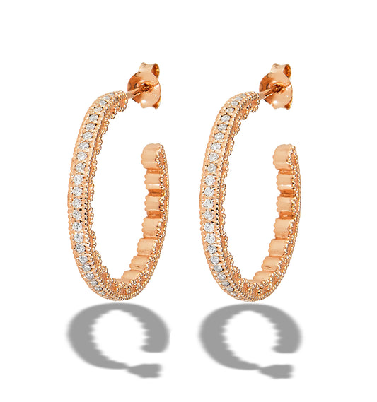 Sterling Silver Gold-Plated Hoop Earrings