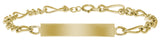 14K Gold-Filled Figaro Baby ID Bracelet