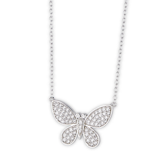 Sterling Silver Butterfly Necklace