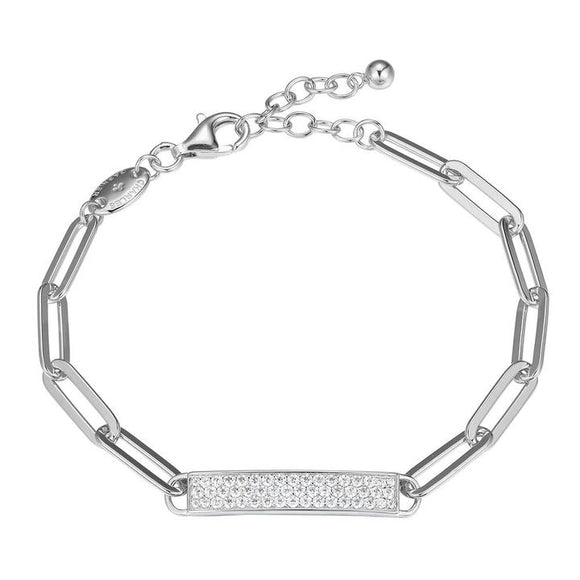 Sterling Silver Paperclip Style Bracelet