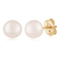 14K Gold 7mm Pearl Stud Earrings