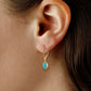 14K Turquoise Drop Earrings