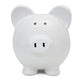 White Boss Hog Ceramic Piggy Bank