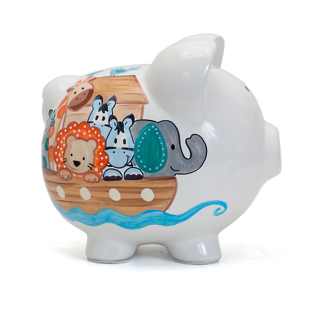 Noah's Ark Pig Ceramic Money Bank