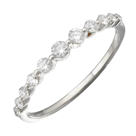 14K White Gold Diamond Ring