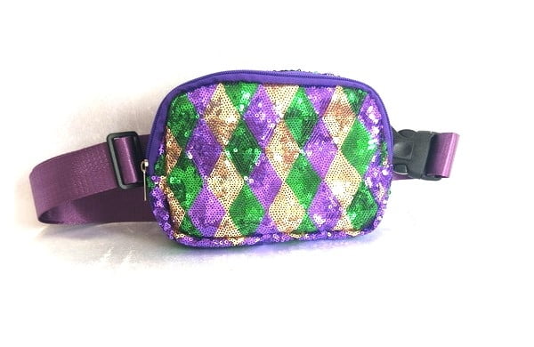 Sequin Harlequin Belt Bag