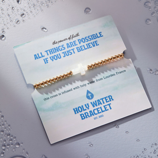 Holy Water Cross Bracelet