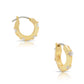 Hoop Earrings With CZ