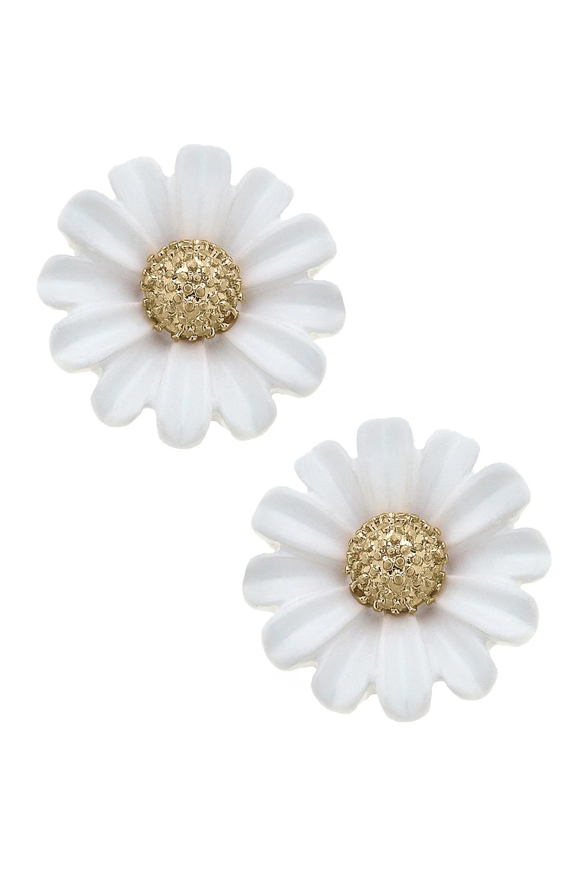 Gerber Daisy Enamel Stud Earrings