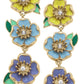 Buttercup Blooms Enamel Earrings