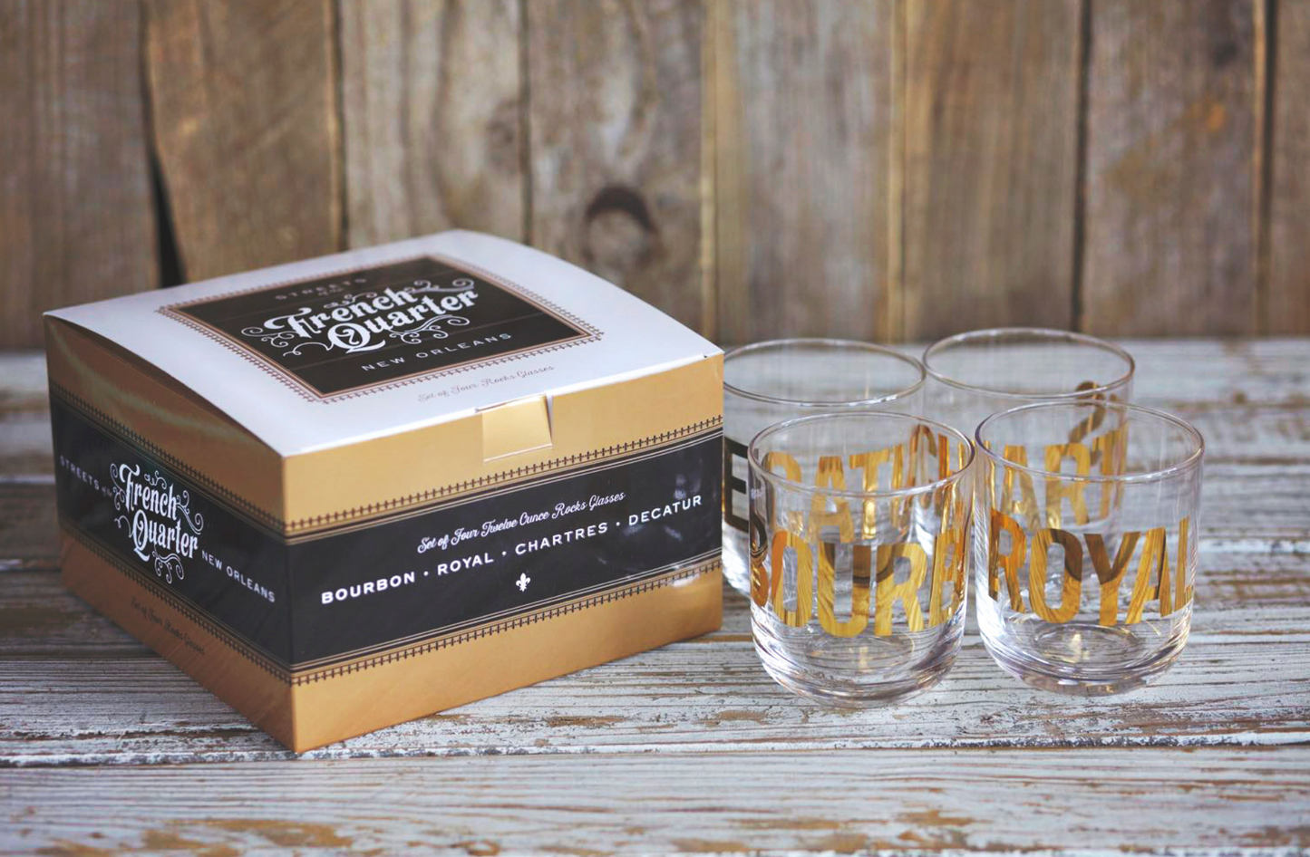 French Quarter Glassware Set of 4