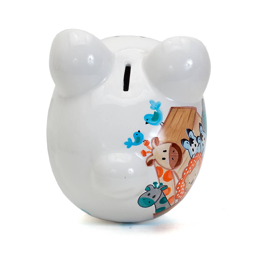 Noah's Ark Pig Ceramic Money Bank