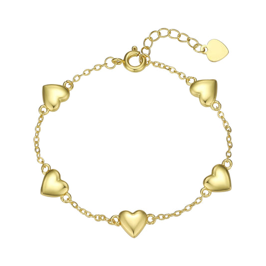 Puffed Heart Bracelet