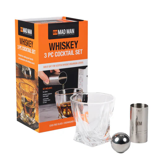 Whiskey 3pc Cocktail Set