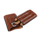Trio Cigar Traveler with Cutter - Brown