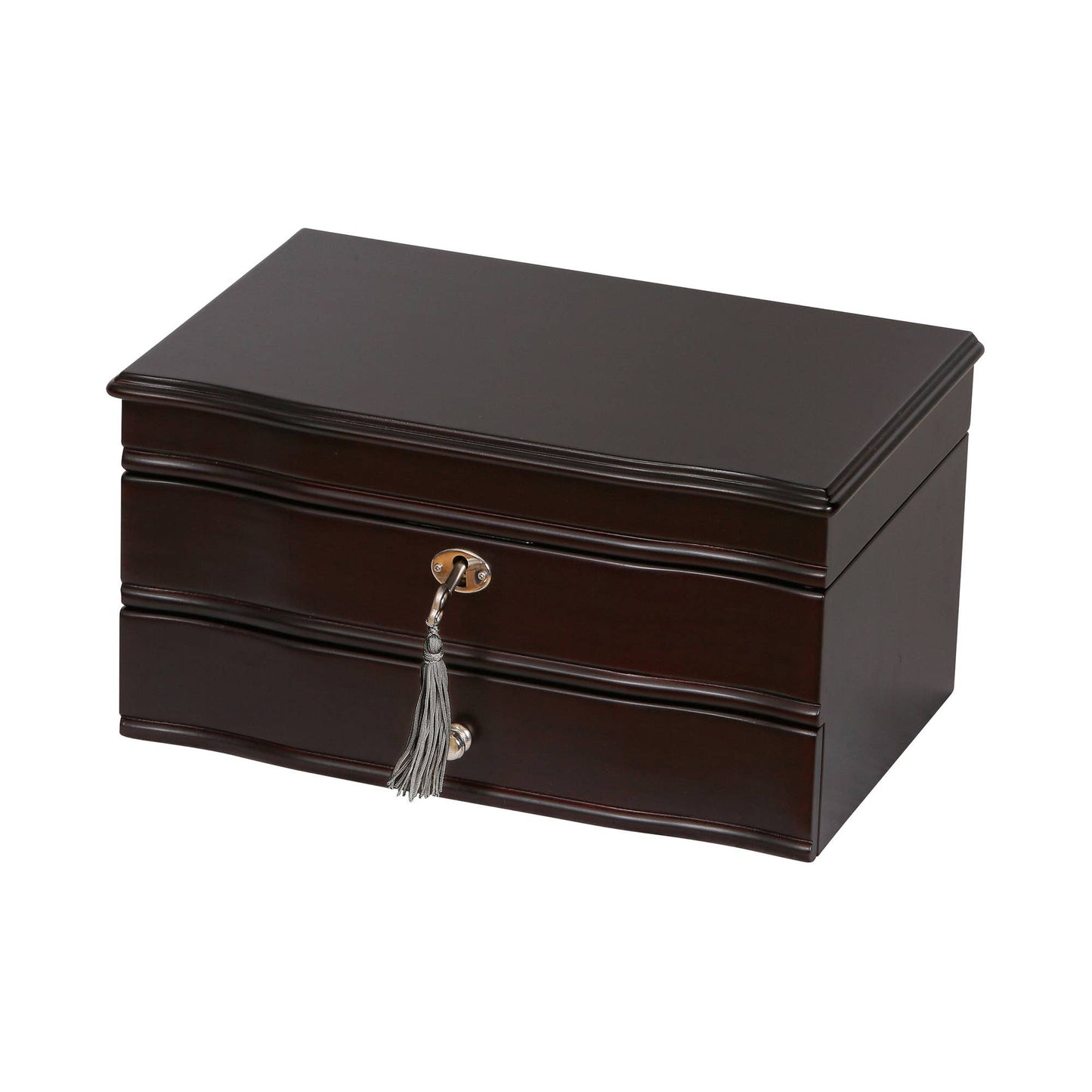 Davina Mahogany Wooden Jewelry Box