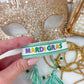 Mardi Gras Embroidered Bracelet