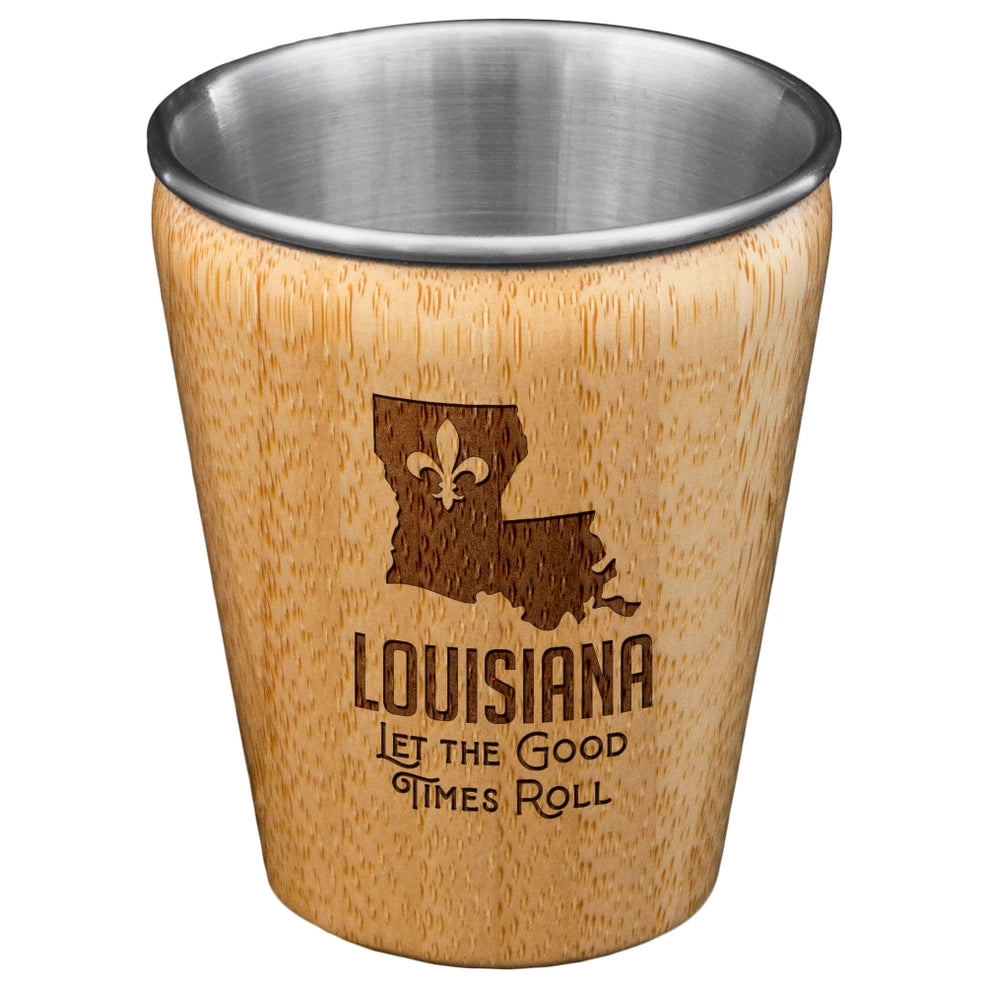 Louisiana Engraved Shot Glass