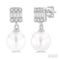 Pearl Drop Diamond Earrings