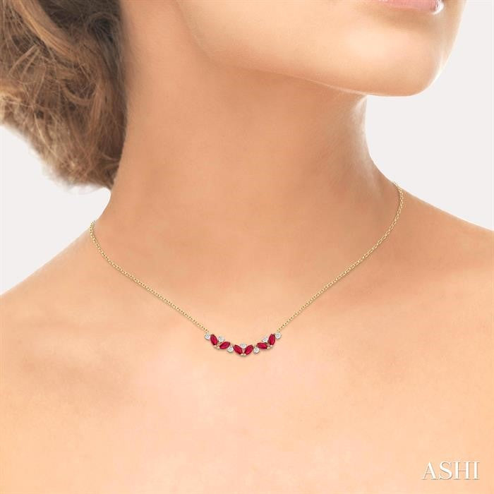 Ruby & Diamond Necklace