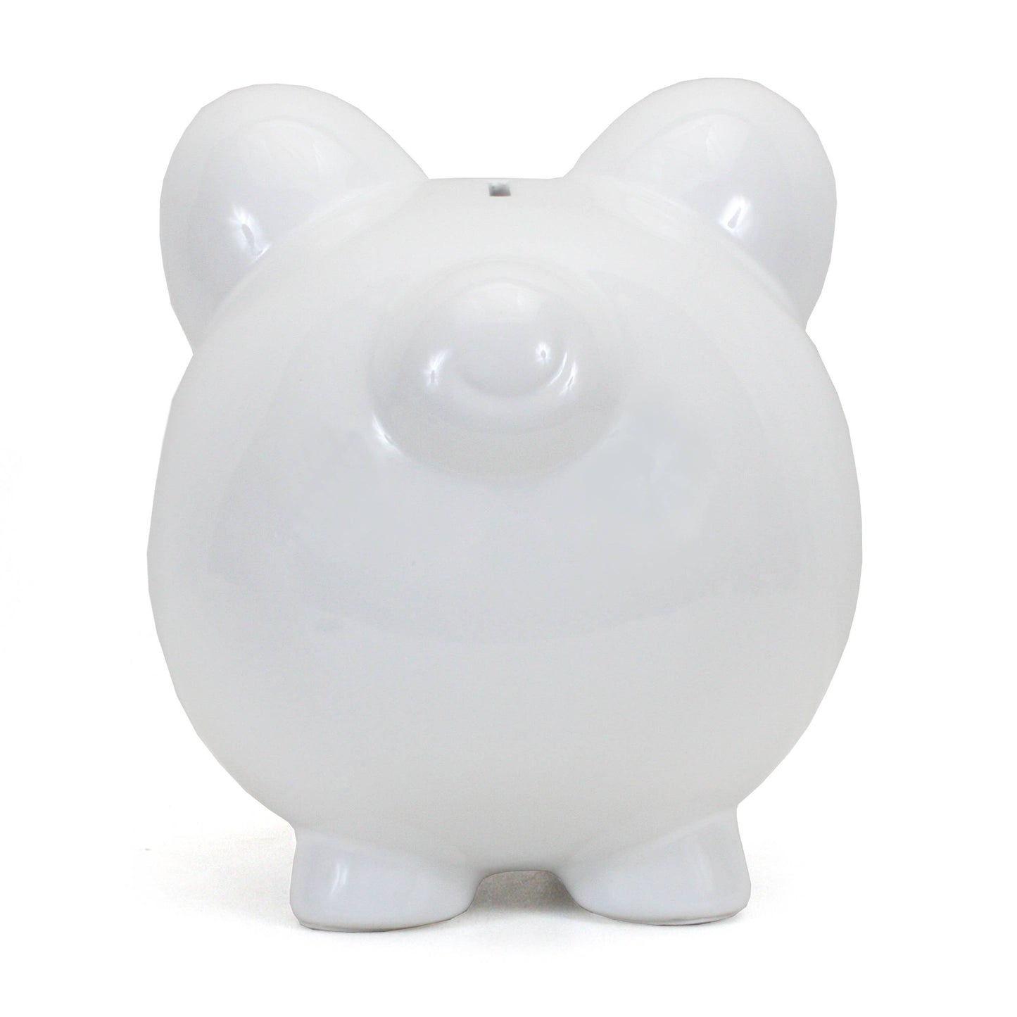 White Boss Hog Ceramic Piggy Bank