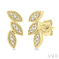 Leaf Petite Diamond Earrings