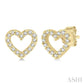 Heart Petite Diamond Earrings