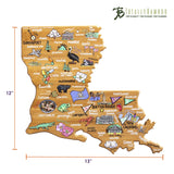 Louisiana Cutting Board with Artwork By Fish Kiss™