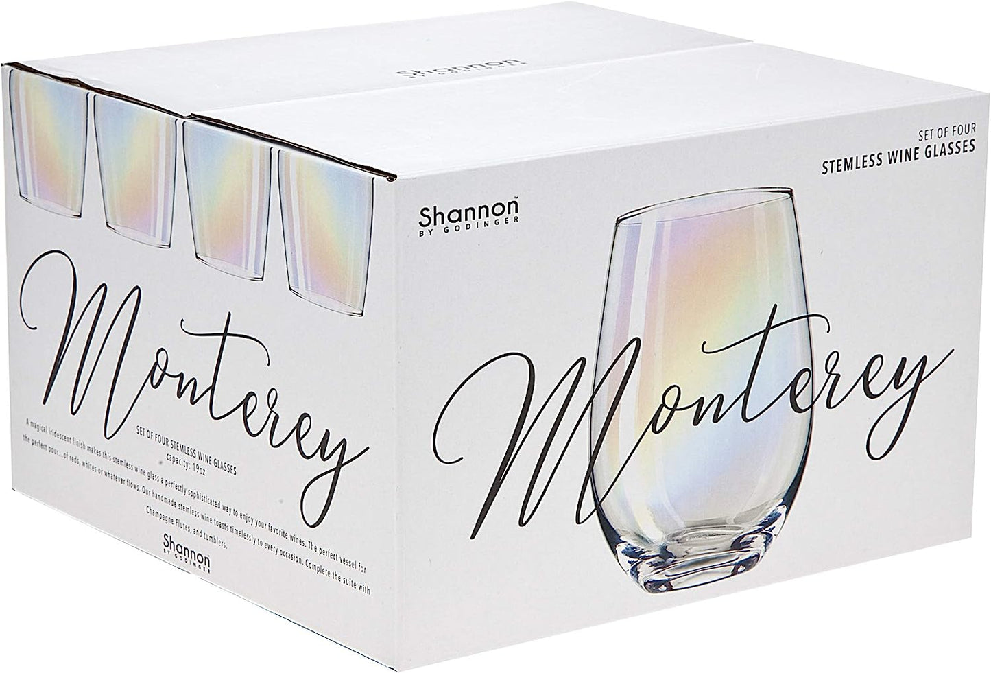 Iridescent Stemless Wine Glasses