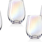 Iridescent Stemless Wine Glasses