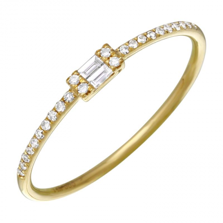 14K Yellow Gold Diamond Ring