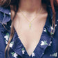 Angel Wings Fluted Diamond Pendant
