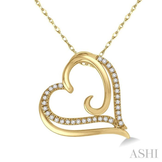 Heart Shape Diamond Pendant