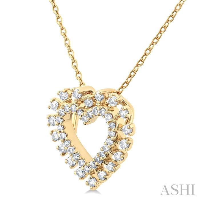 Heart Shape Diamond Pendant