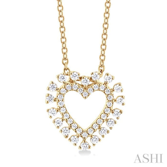 Heart Shape Diamond Pendant