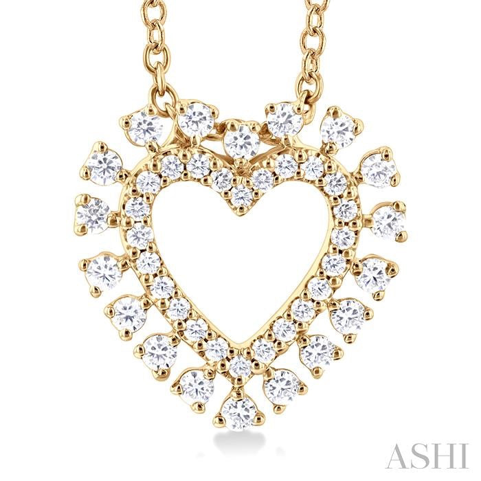 Heart Shape Diamond Pendant