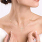 Diamond Cross Station Necklace