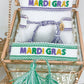 Mardi Gras Embroidered Bracelet