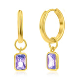 Birthstone Huggie Earrings