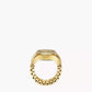 Watch Ring Two-Hand Gold-Tone Stainless Steel