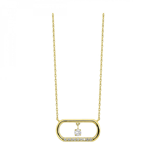 10K Yellow Gold Diamond Pendant