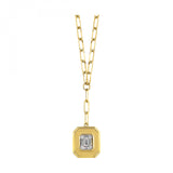 14K Yellow Gold Diamond Necklace