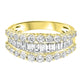 14K Yellow Gold Baguette Diamond Anniversary Band