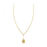 14K Yellow Gold Diamond Necklace