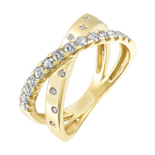 14K Yellow Gold Diamond Ring